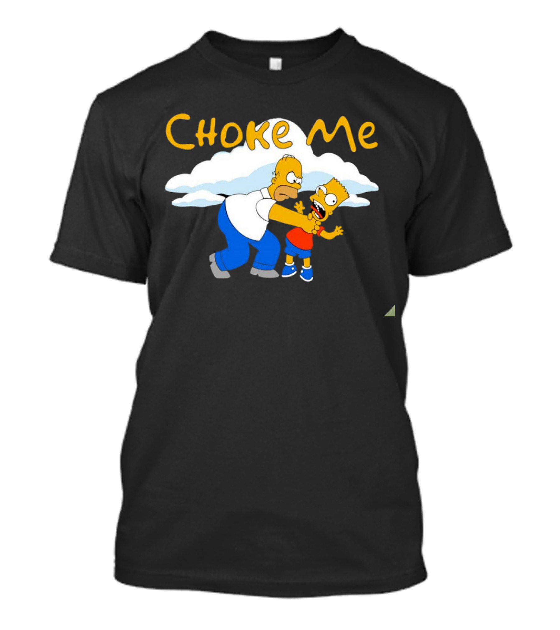The Simpson Choke Me Bart Cloud Scene T-Shirt