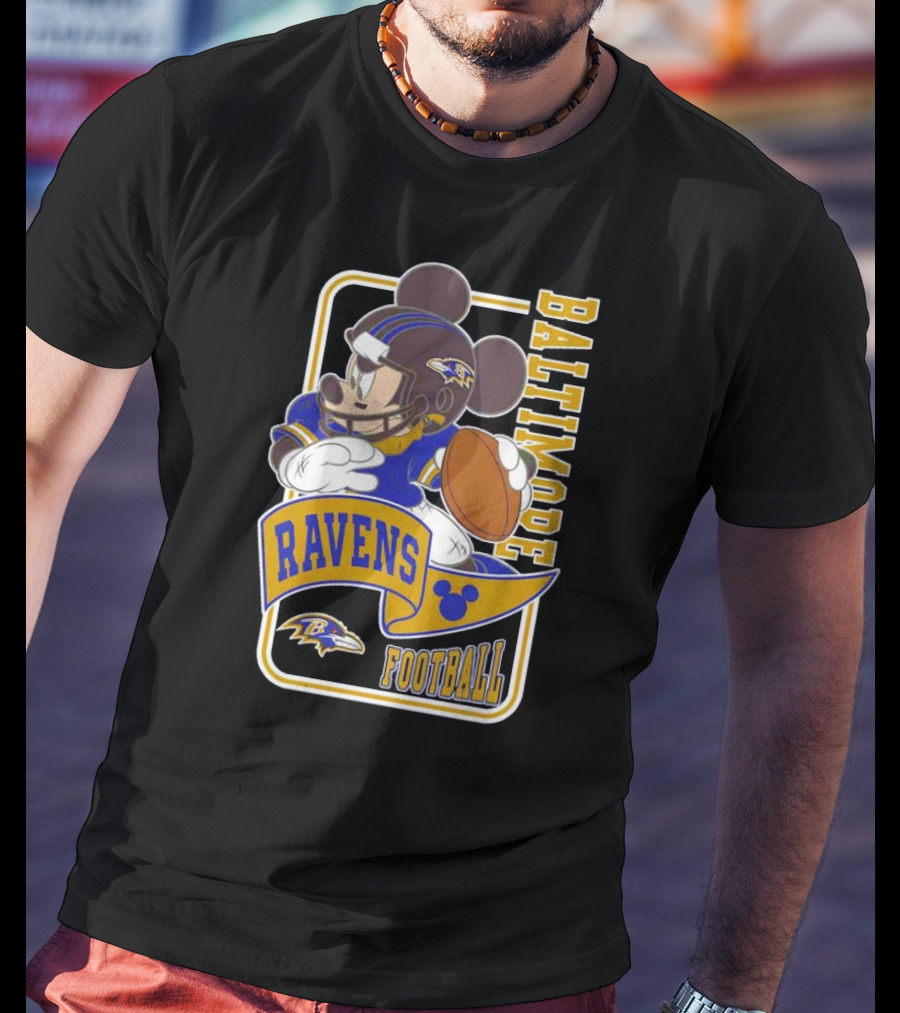 Baltimore Ravens Football Mickey Disney T-Shirt