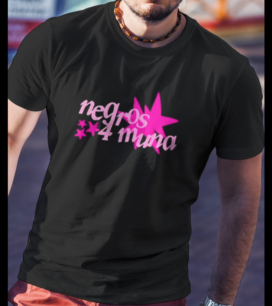 Negros 4 Muna Pink Stars T-Shirt