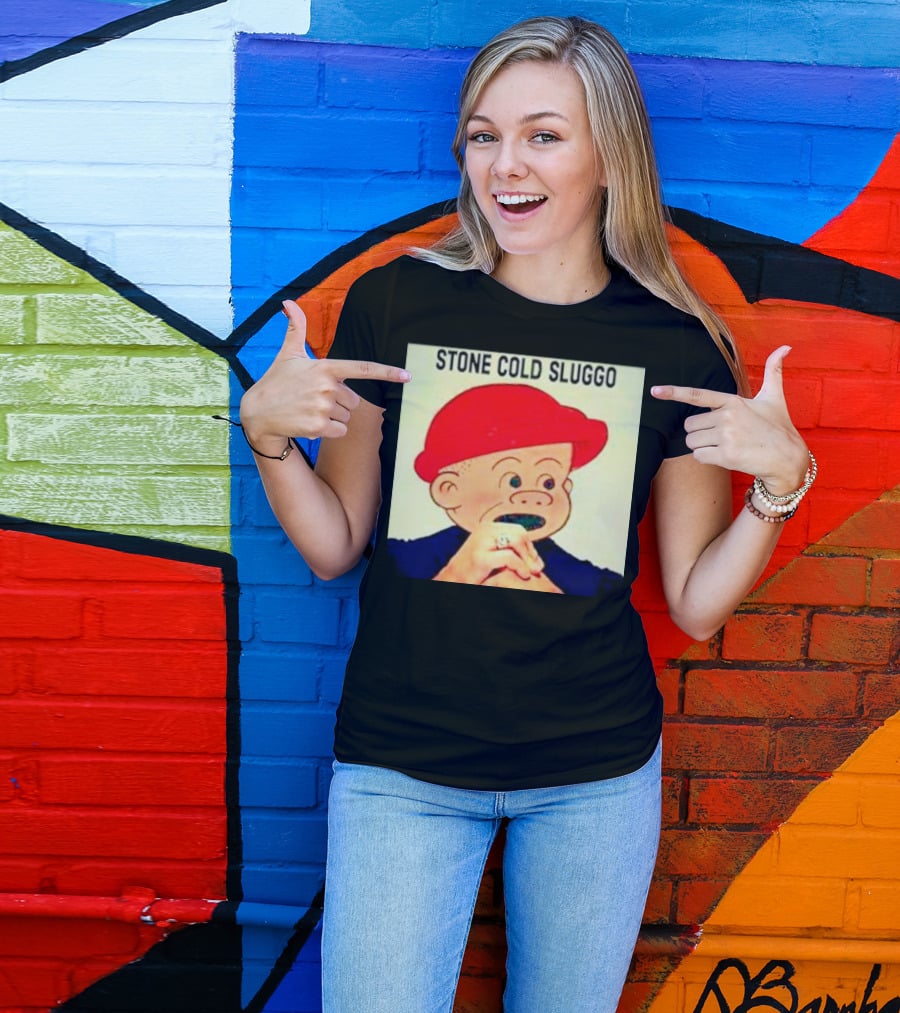 STONE COLD SLUGGO RED HAT CHARACTER HAND GESTURE T-Shirt