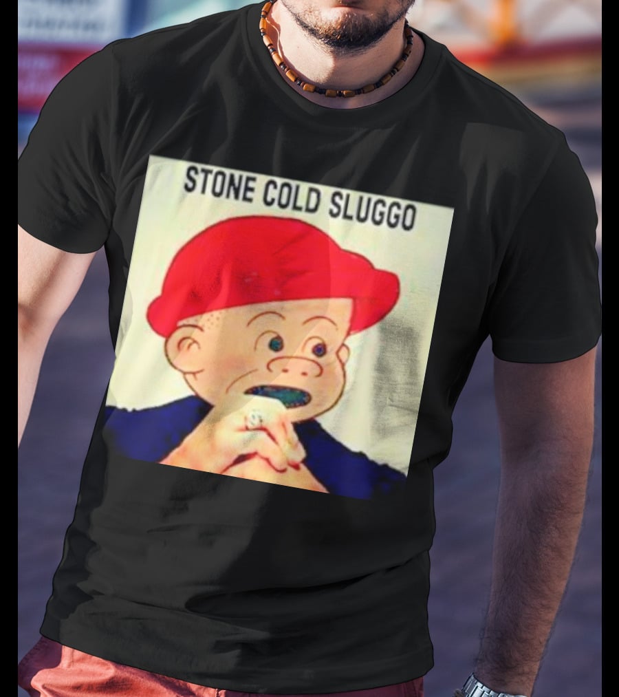 STONE COLD SLUGGO RED HAT CHARACTER HAND GESTURE T-Shirt