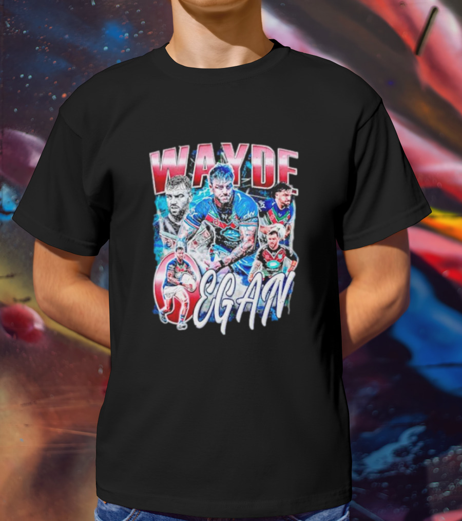 Wayde Egan New Zealand Warriors Rugby T-Shirt