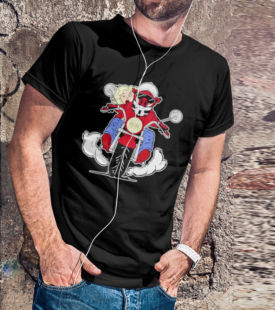 Arkansas Razorbacks Pig Riding Motorcycle With Passenger T-Shirt
