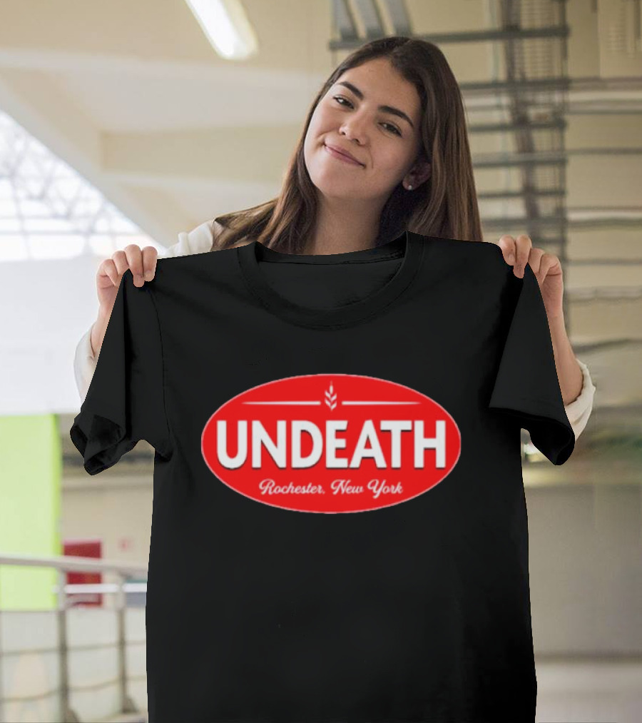 UNDEATH Rochester New York Red Oval Emblem T-Shirt