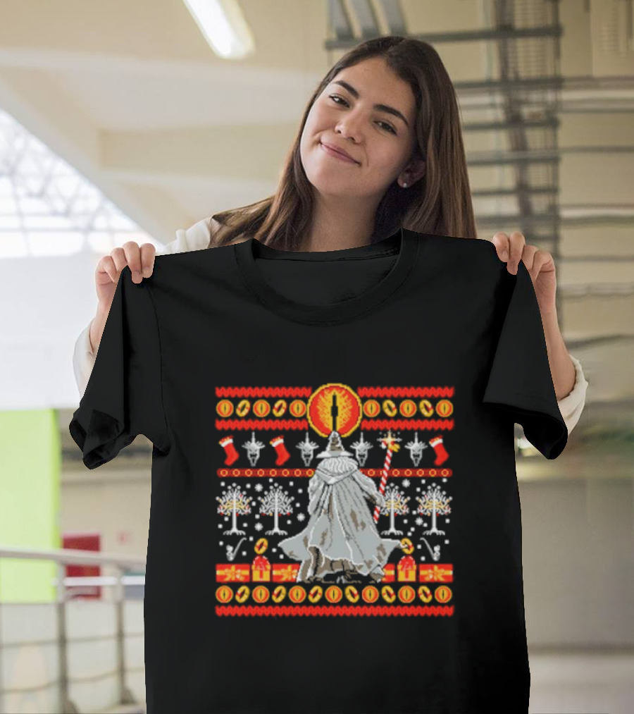 Gandalf Eye Tree Holiday T-Shirt
