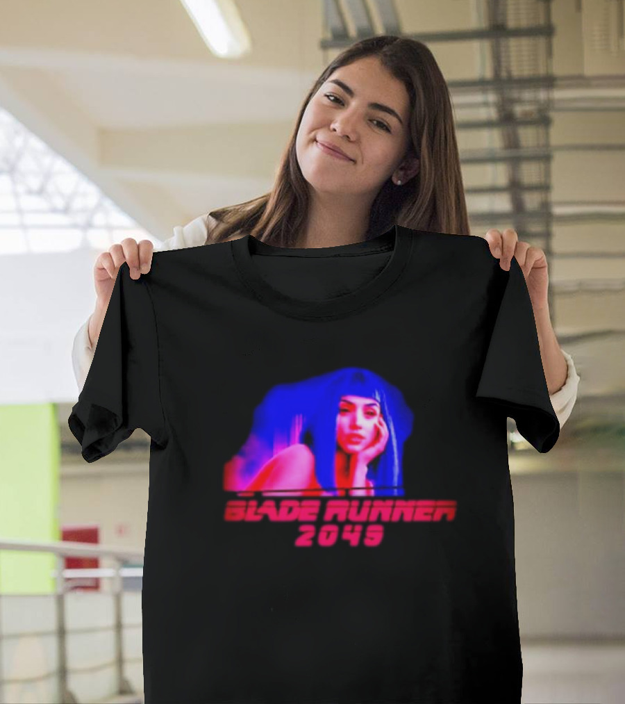 Blade Runner 2049 Neon Portrait Style With Futuristic Aesthetic T-Shirt