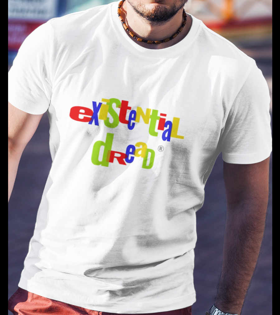 Existential Dread Colorful Block Letters T-Shirt