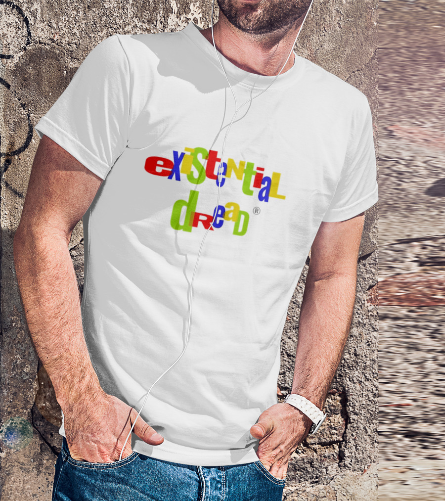 Existential Dread Colorful Block Letters T-Shirt