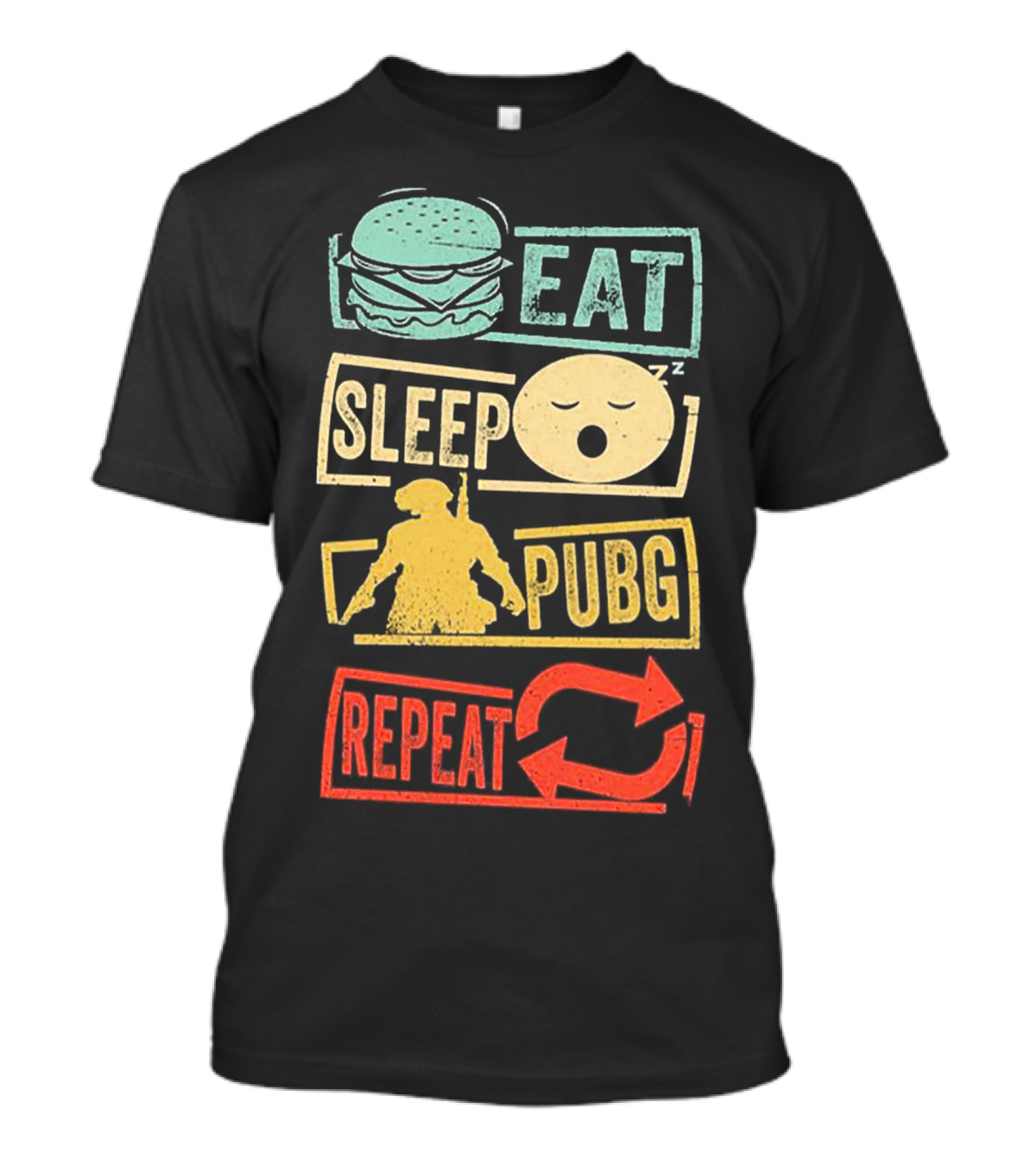 Eat Sleep PUBG Repeat Gaming Lifestyle Cycle T-Shirt