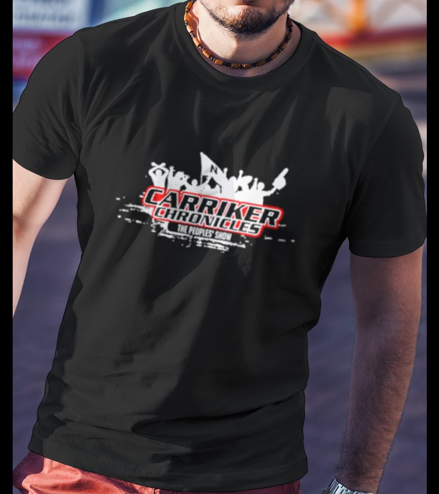 Carriker Chronicles The People's Show Crowd Silhouette With Red Highlights T-Shirt