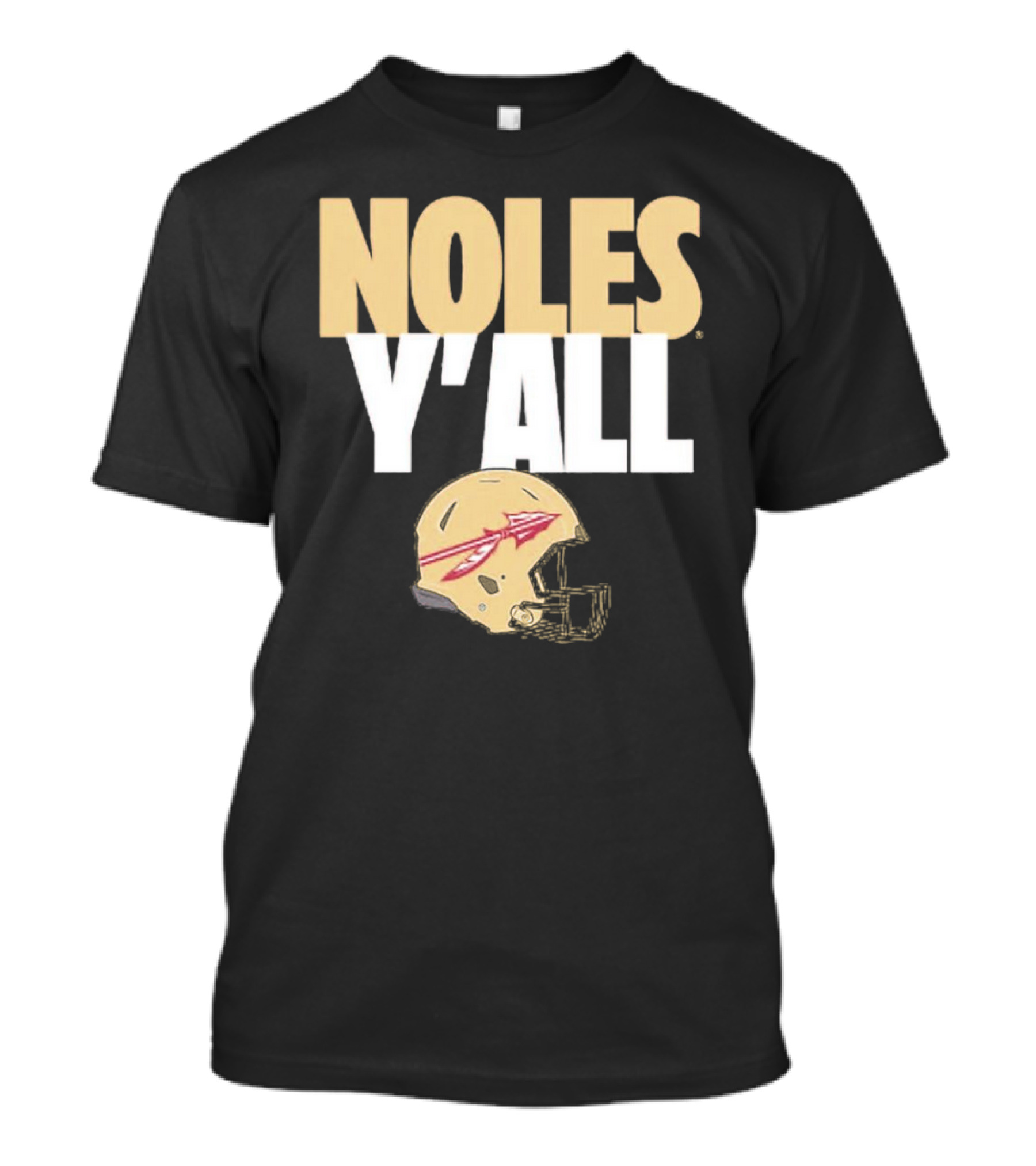 Noles Y'all Florida State Seminoles Helmet T-Shirt