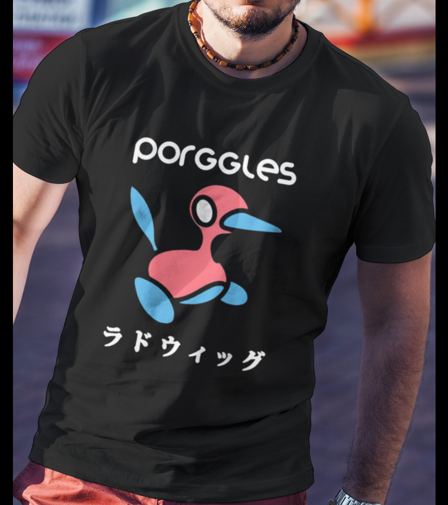 Porggles Ludwig Parody Pink Blue Bird T-Shirt