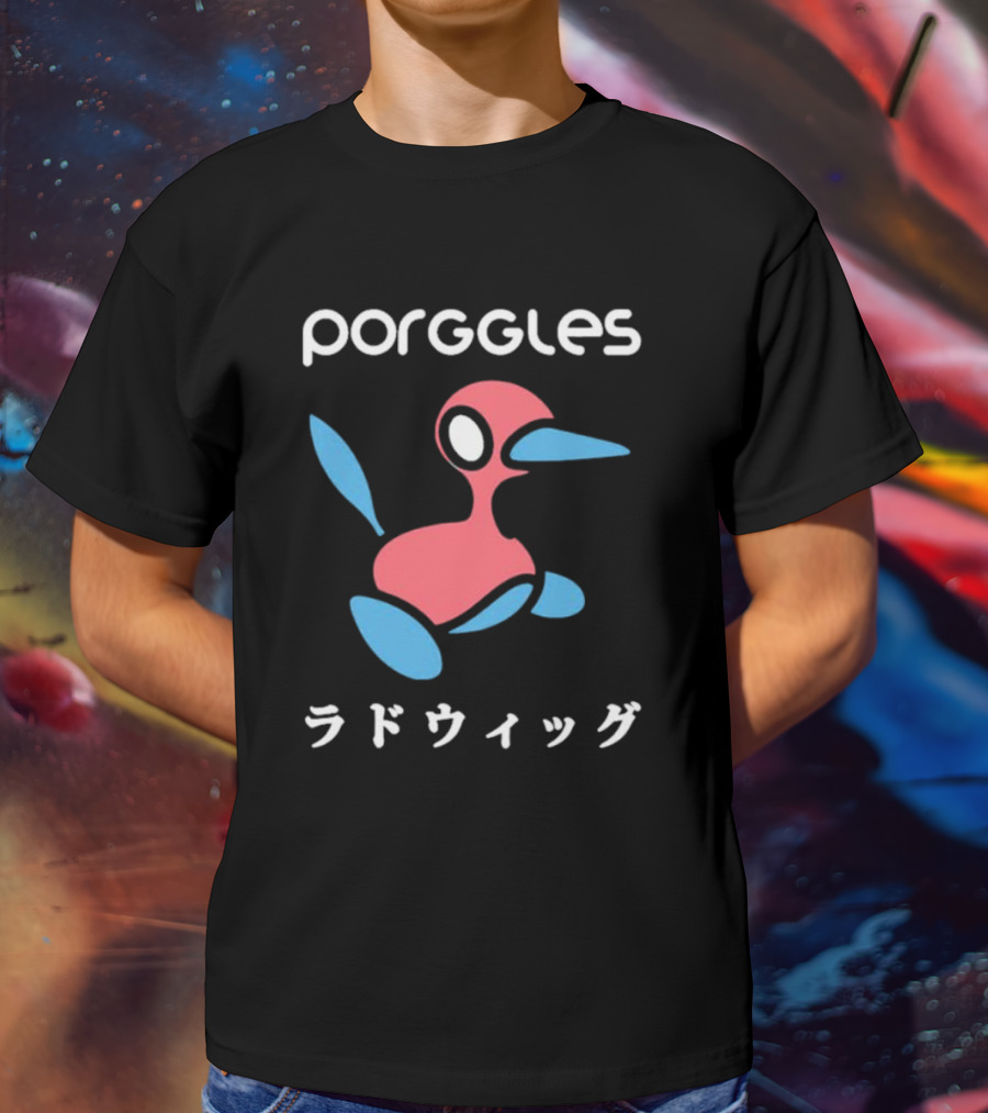 Porggles Ludwig Parody Pink Blue Bird T-Shirt
