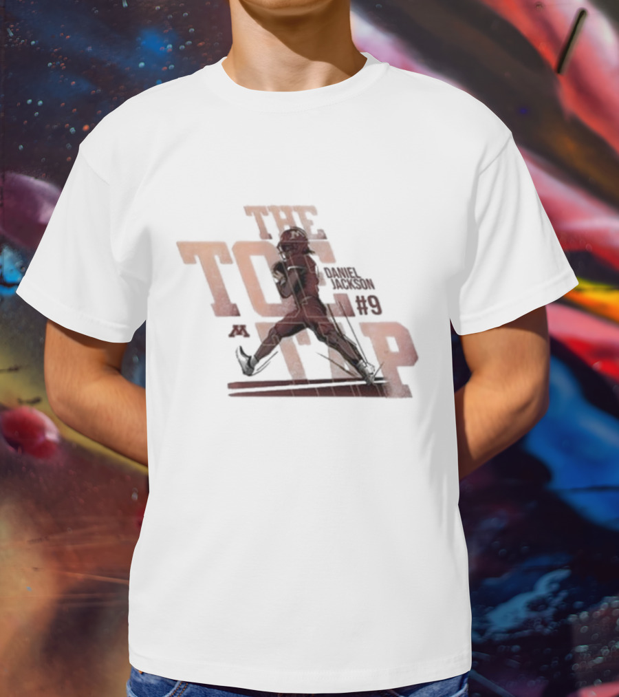 Daniel Jackson #9 The Toe Tap Football Motion Graphics T-Shirt