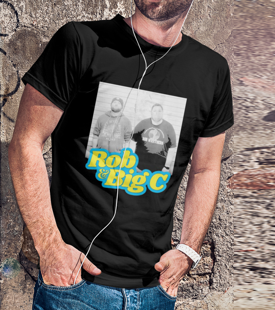 Rob And Big C Bob Wrestlers Mugshot T-Shirt