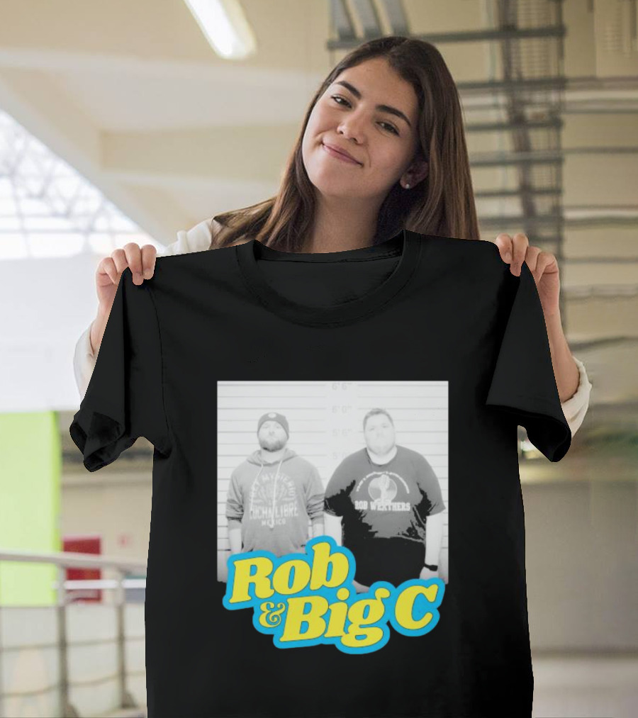 Rob And Big C Bob Wrestlers Mugshot T-Shirt