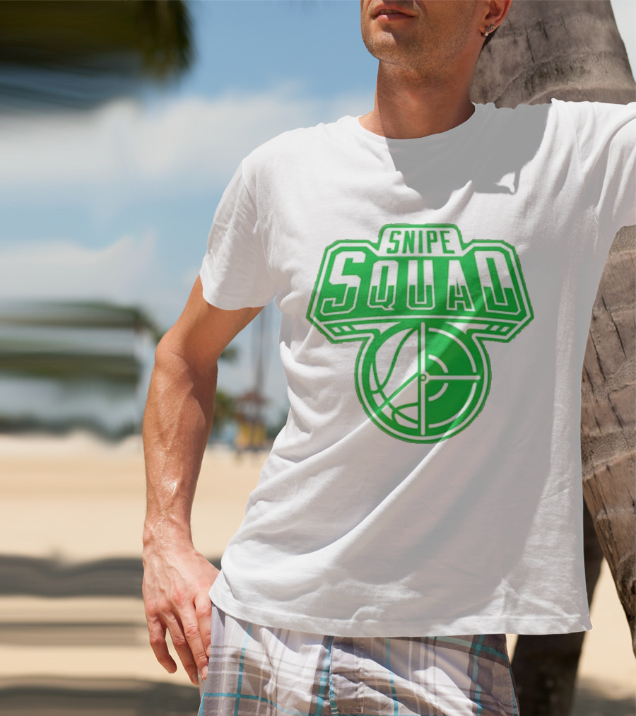 Boston Celtics Snipe Squad Basketball Crosshair T-Shirt