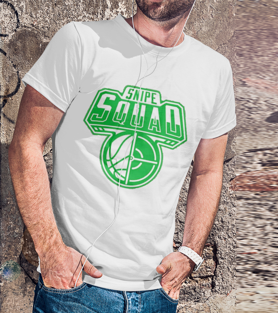 Boston Celtics Snipe Squad Basketball Crosshair T-Shirt