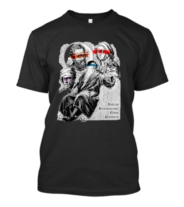 Italian Renaissance Ninja Painters Graphic Mashup T-Shirt