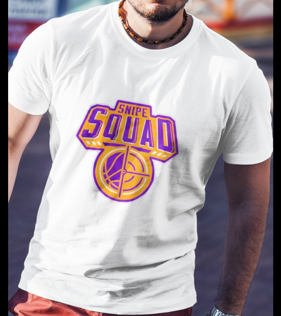 Snipe Squad Los Angeles Lakers Style Basketball Crosshair T-Shirt