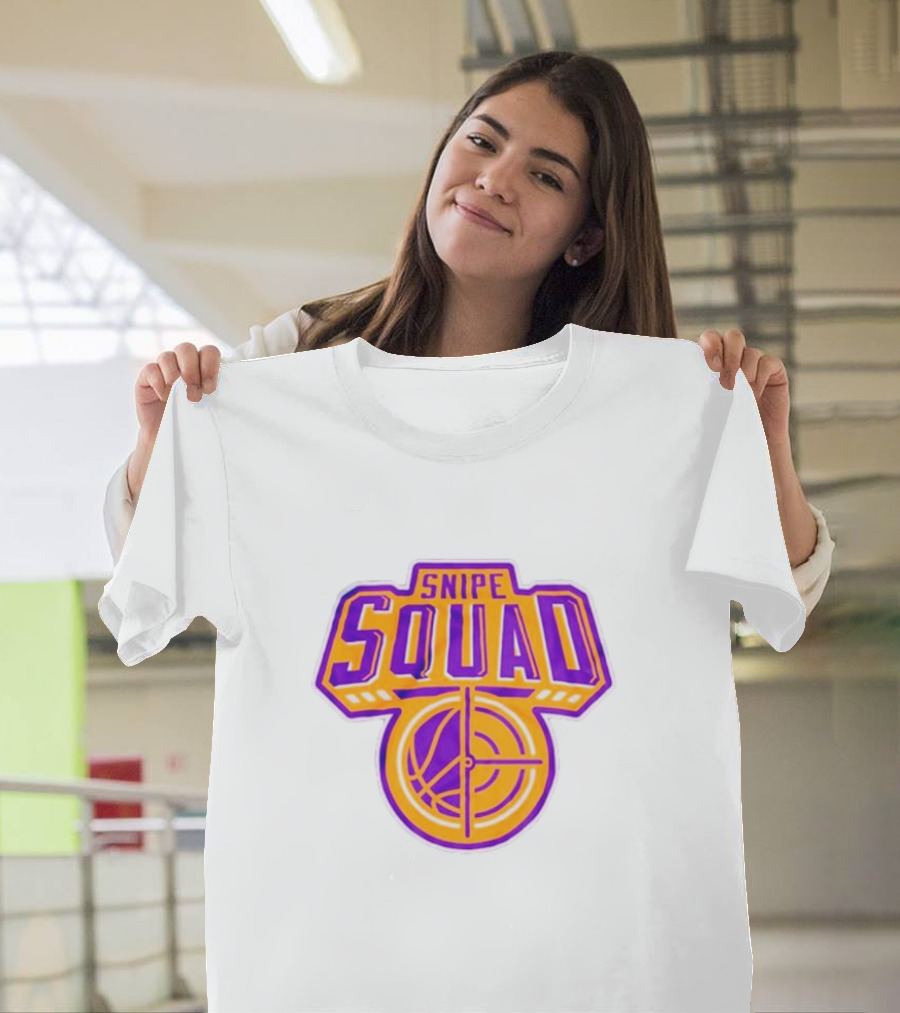 Snipe Squad Los Angeles Lakers Style Basketball Crosshair T-Shirt