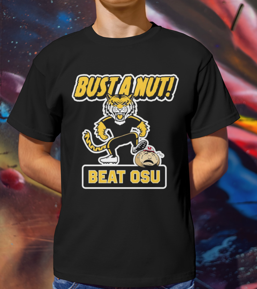 Bust A Nut Beat OSU Missouri Tigers Anti-Ohio State T-Shirt