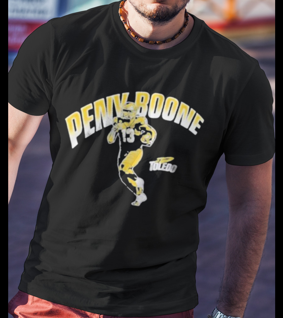 Penny Boone Toledo Football Number 13 Caricature T-Shirt