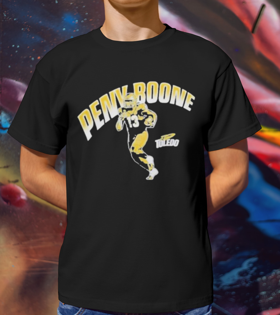 Penny Boone Toledo Football Number 13 Caricature T-Shirt
