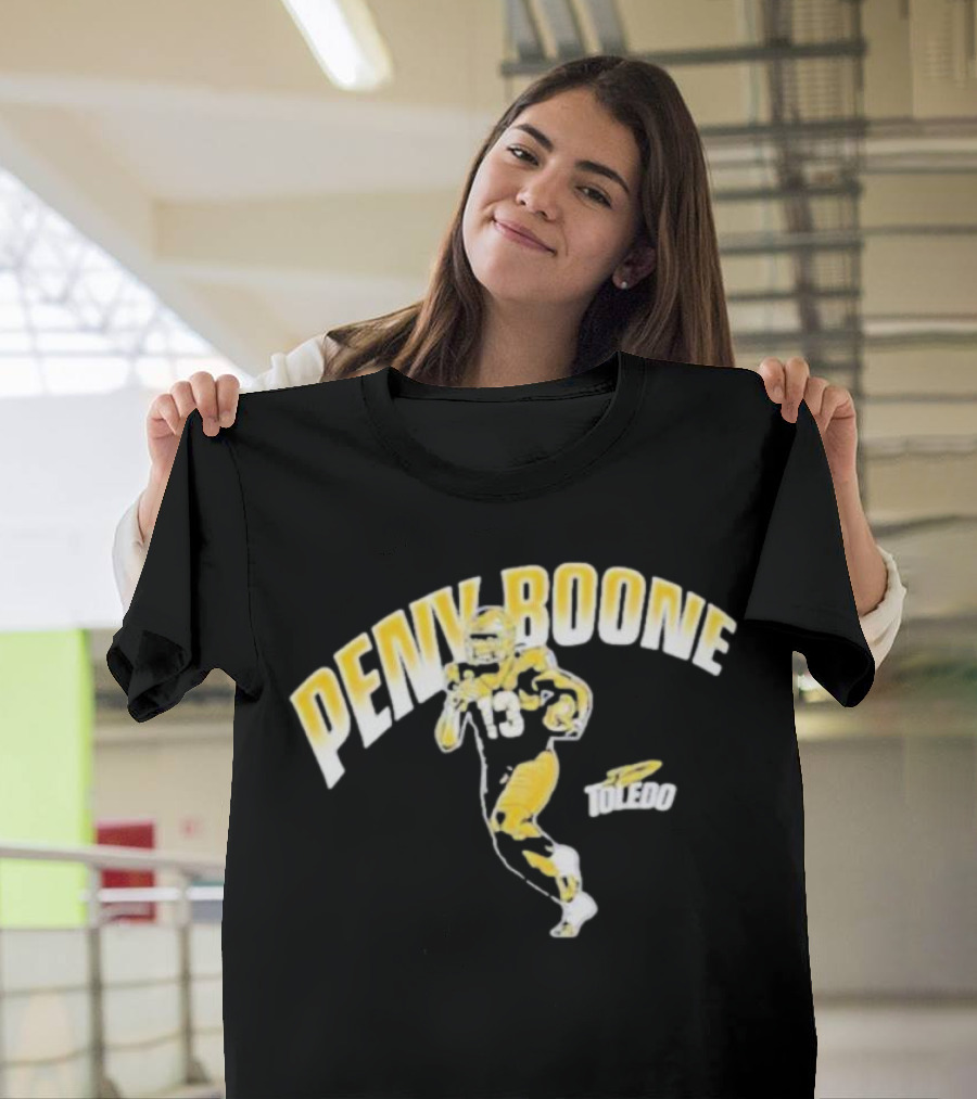 Penny Boone Toledo Football Number 13 Caricature T-Shirt