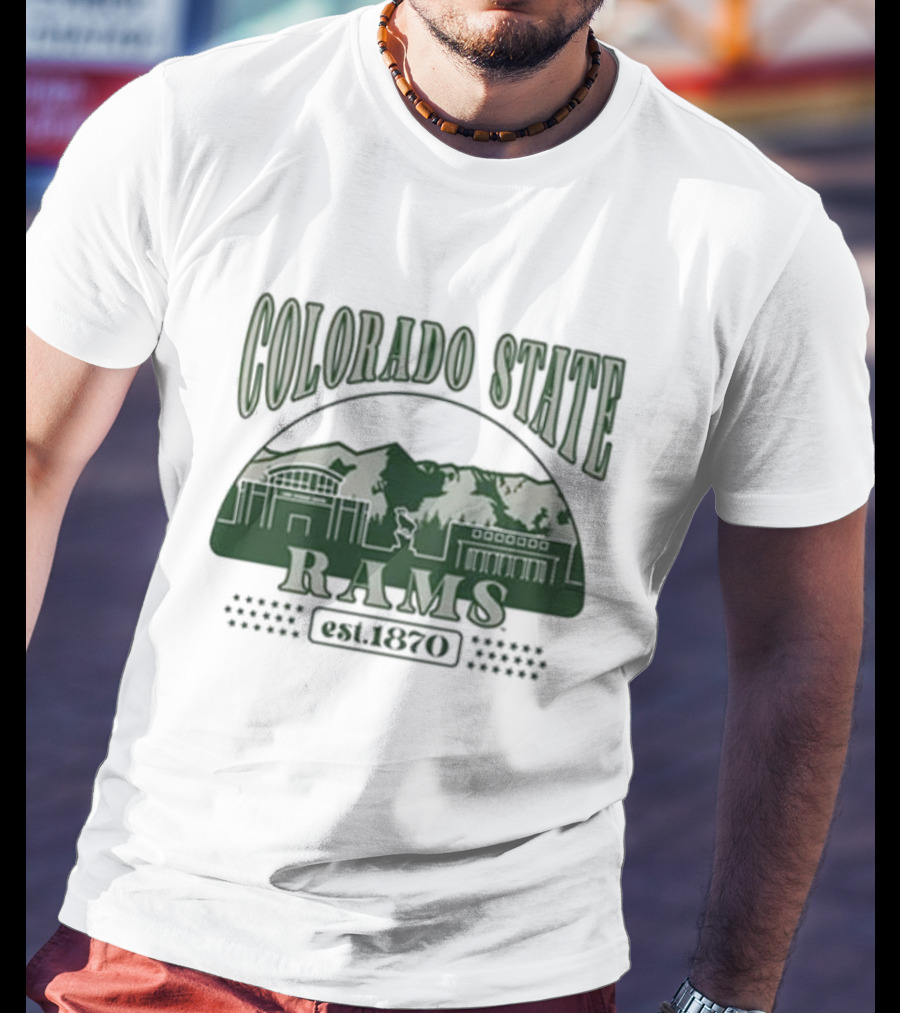 Colorado State Rams Est 1870 Campus Mountains T-Shirt