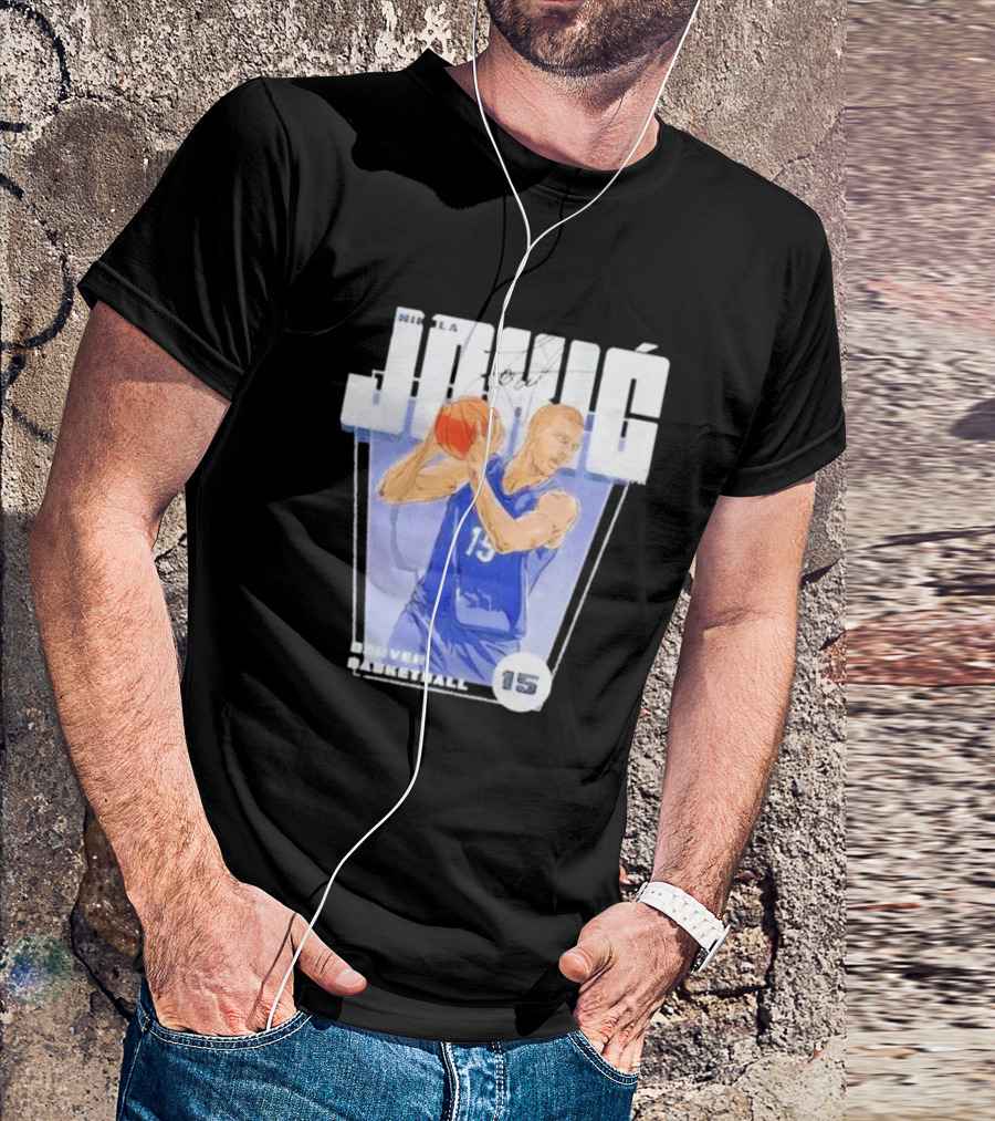 Nikola Jokic 15 Denver Basketball Premiere T-Shirt