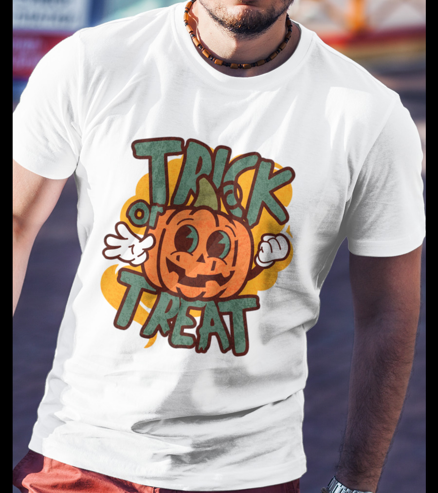Trick Or Treat Pumpkin Character T-Shirt