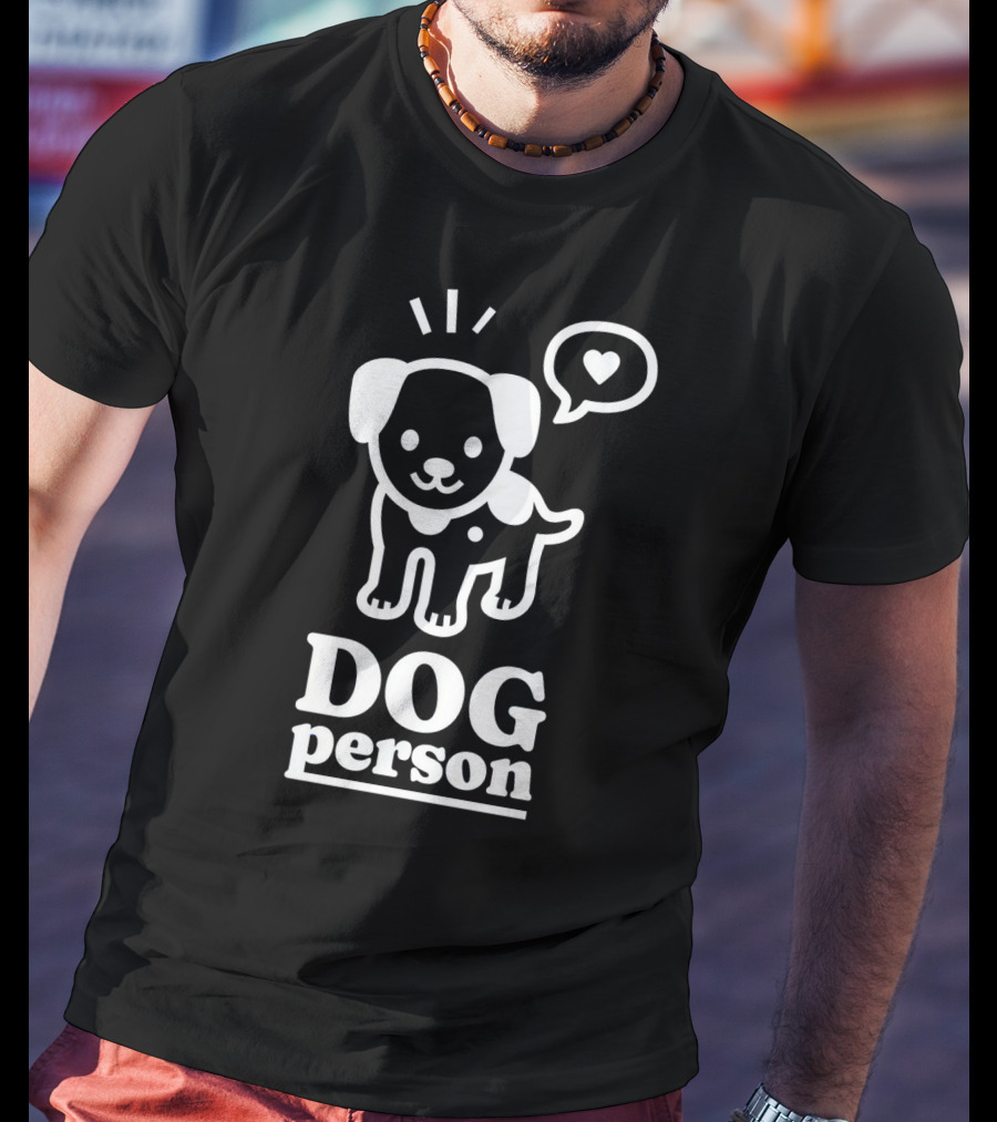 Dog Person Cute Animal Heart T-Shirt