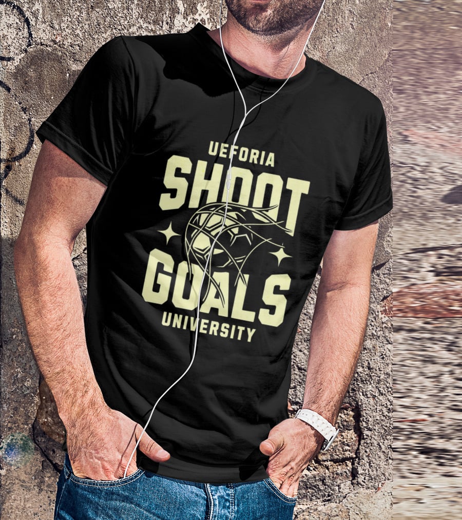 UEFORIA SHOOT GOALS UNIVERSITY Basketball T-Shirt