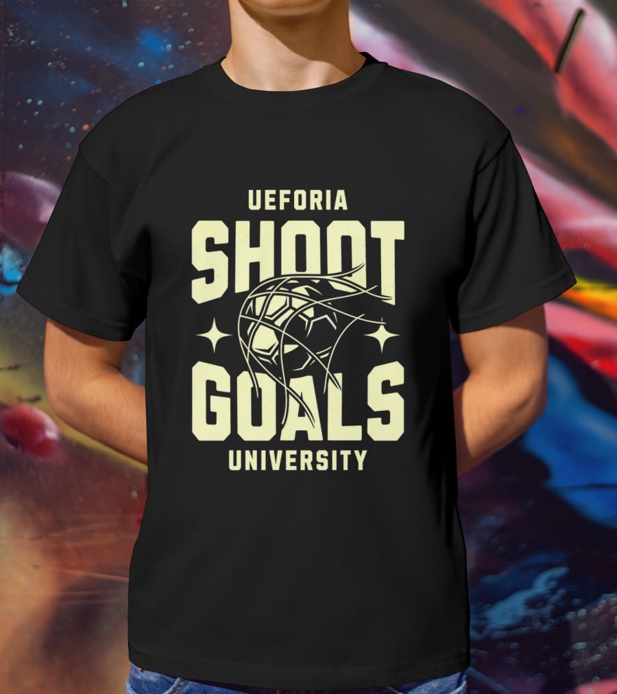 UEFORIA SHOOT GOALS UNIVERSITY Basketball T-Shirt