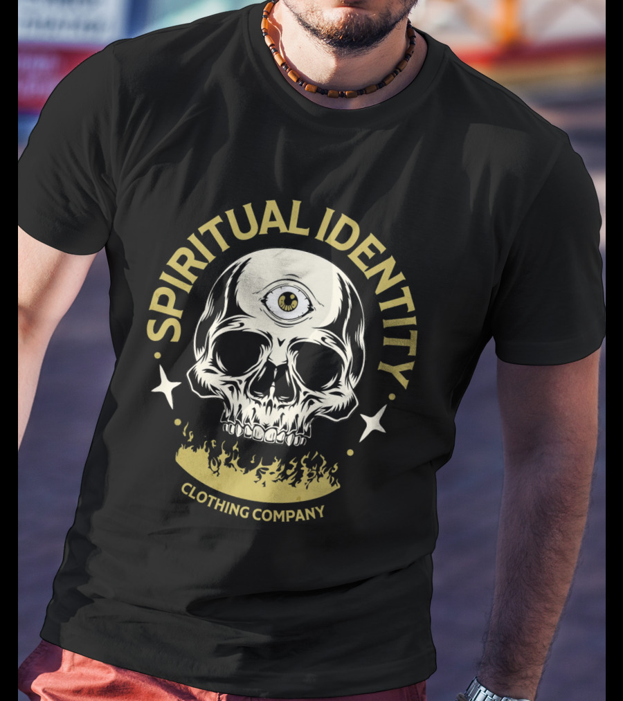 SPIRITUAL IDENTITY THREE-EYED SKULL CLOTHING COMPANY T-Shirt