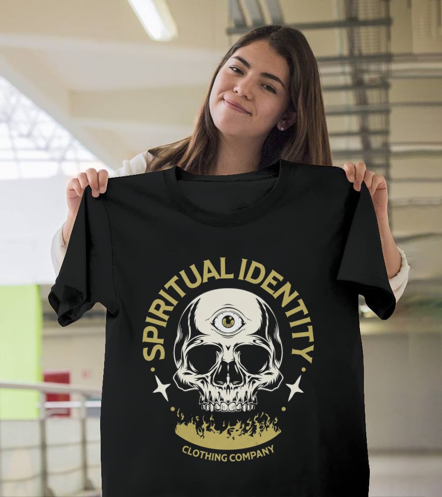 SPIRITUAL IDENTITY THREE-EYED SKULL CLOTHING COMPANY T-Shirt