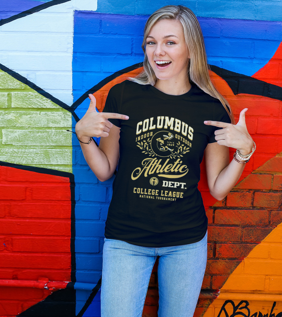 Columbus Athletic Indoor Outdoor Since 1869 Dept College League National Tournament T-Shirt