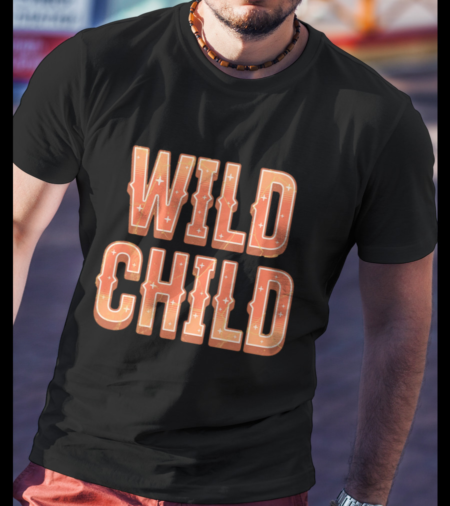 Wild Child Vintage Western Typography T-Shirt