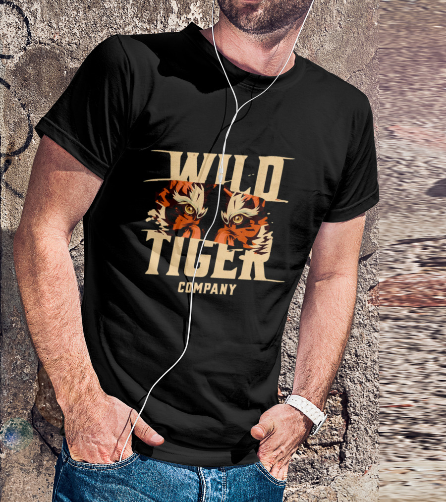 WILD TIGER COMPANY Tiger Eyes T-Shirt