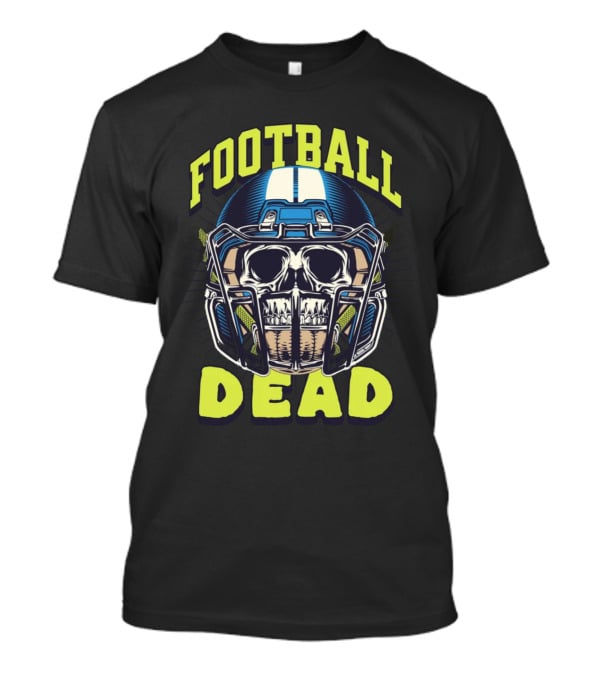 FOOTBALL DEAD Skull Helmet T-Shirt