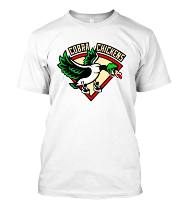 Cobra Chickens Sports Team Logo Hockey-Inspired Goose T-Shirt
