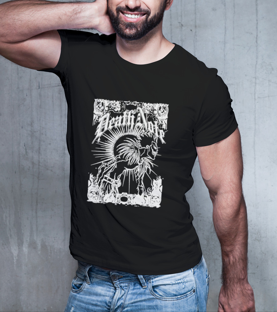 Death Note Ryuk Gothic Style Manga Art Shinigami Profile T-Shirt