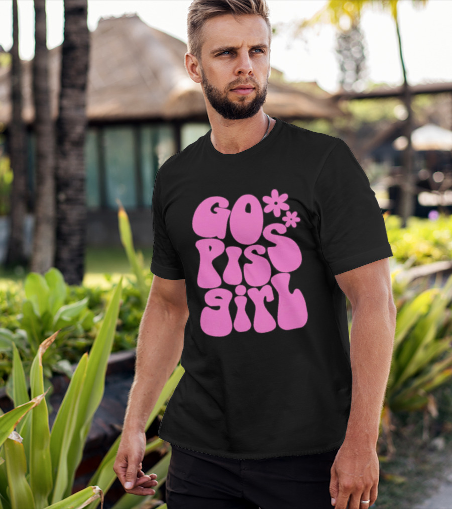 Go Piss Girl Bold Funky Pink T-Shirt