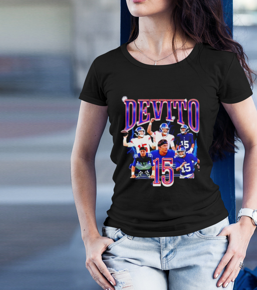 Devito 15 New York Giants Football Player T-Shirt