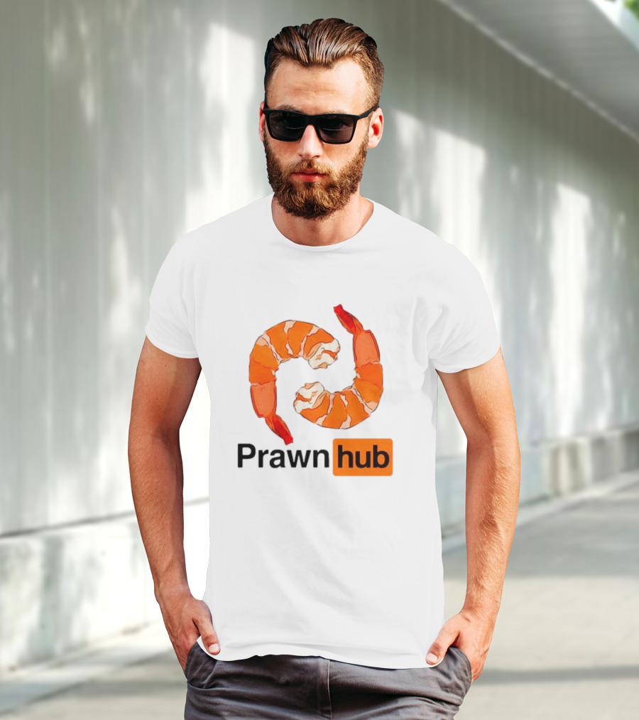 Prawn Hub Parody With Shrimp T-Shirt