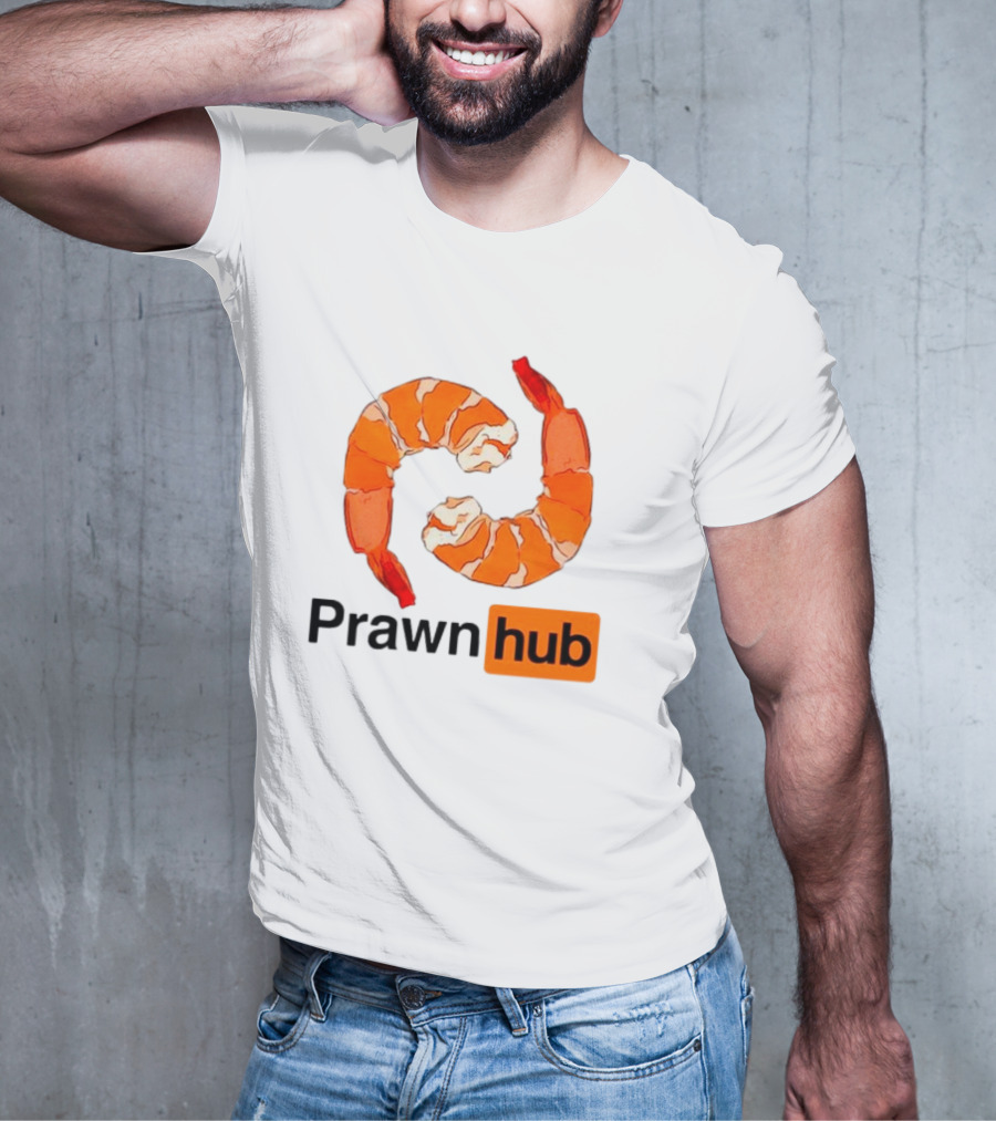 Prawn Hub Parody With Shrimp T-Shirt