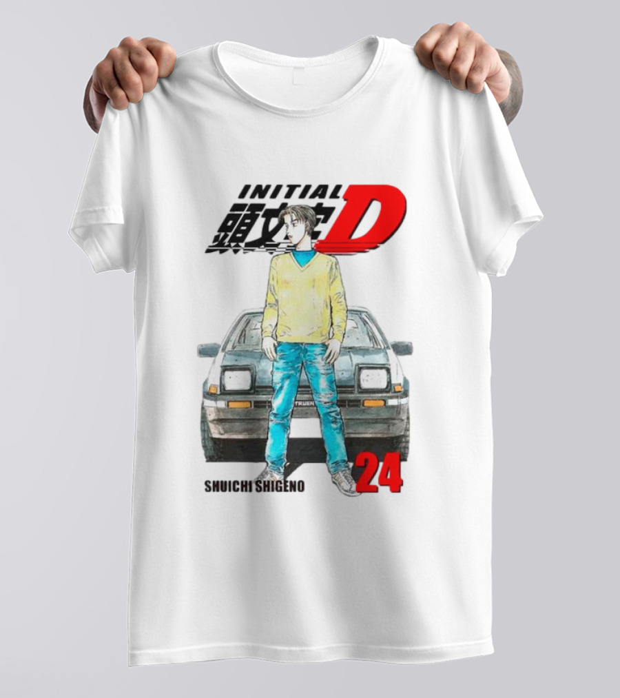 Initial D Shuichi Shigeno 24 T-Shirt