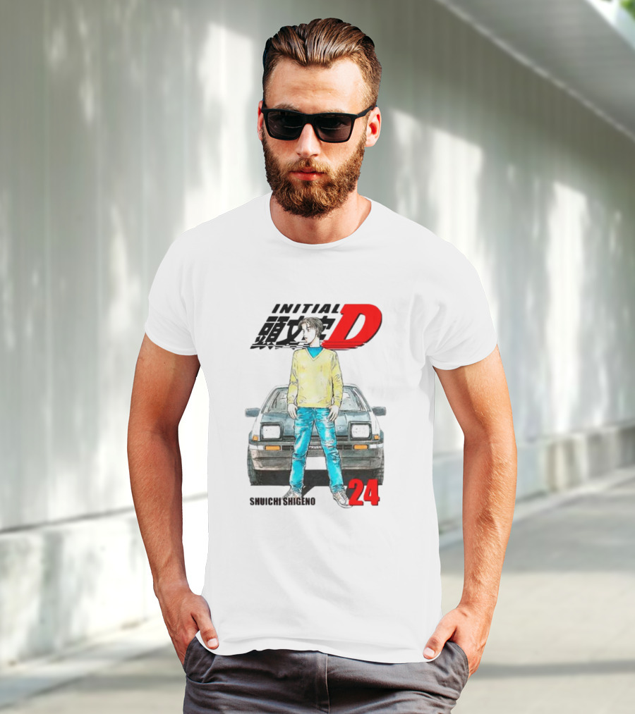 Initial D Shuichi Shigeno 24 T-Shirt