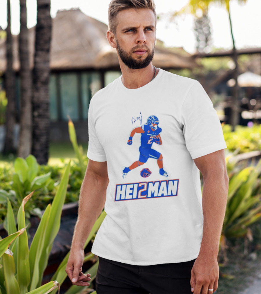 Ashton Jeanty Boise State Broncos Hei2man Football Player T-Shirt